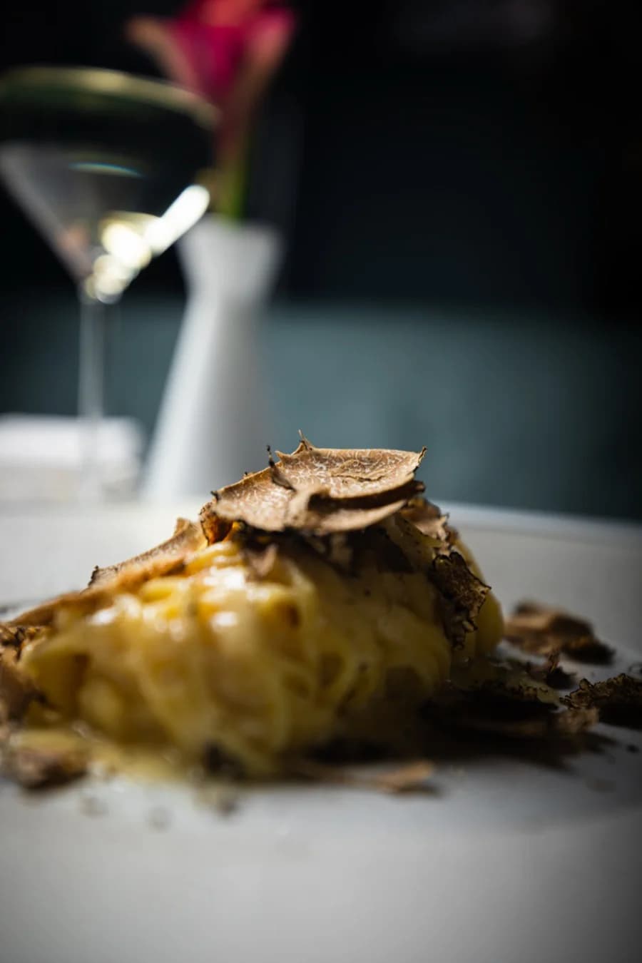 Pasta mit frisch gehobeltem Trüffel